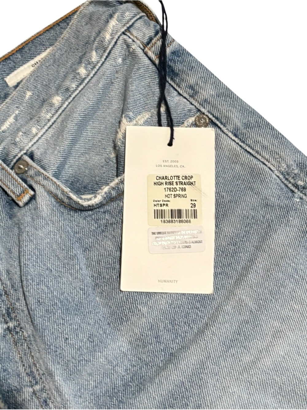 Citizens Of Humanity Light Blue Straight Leg Jeans - Picture 7 of 11